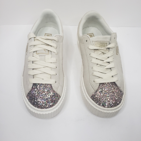 PUMA Suede Platform Crushed Gem Lo-Top Sneaker - Picture 5 of 16